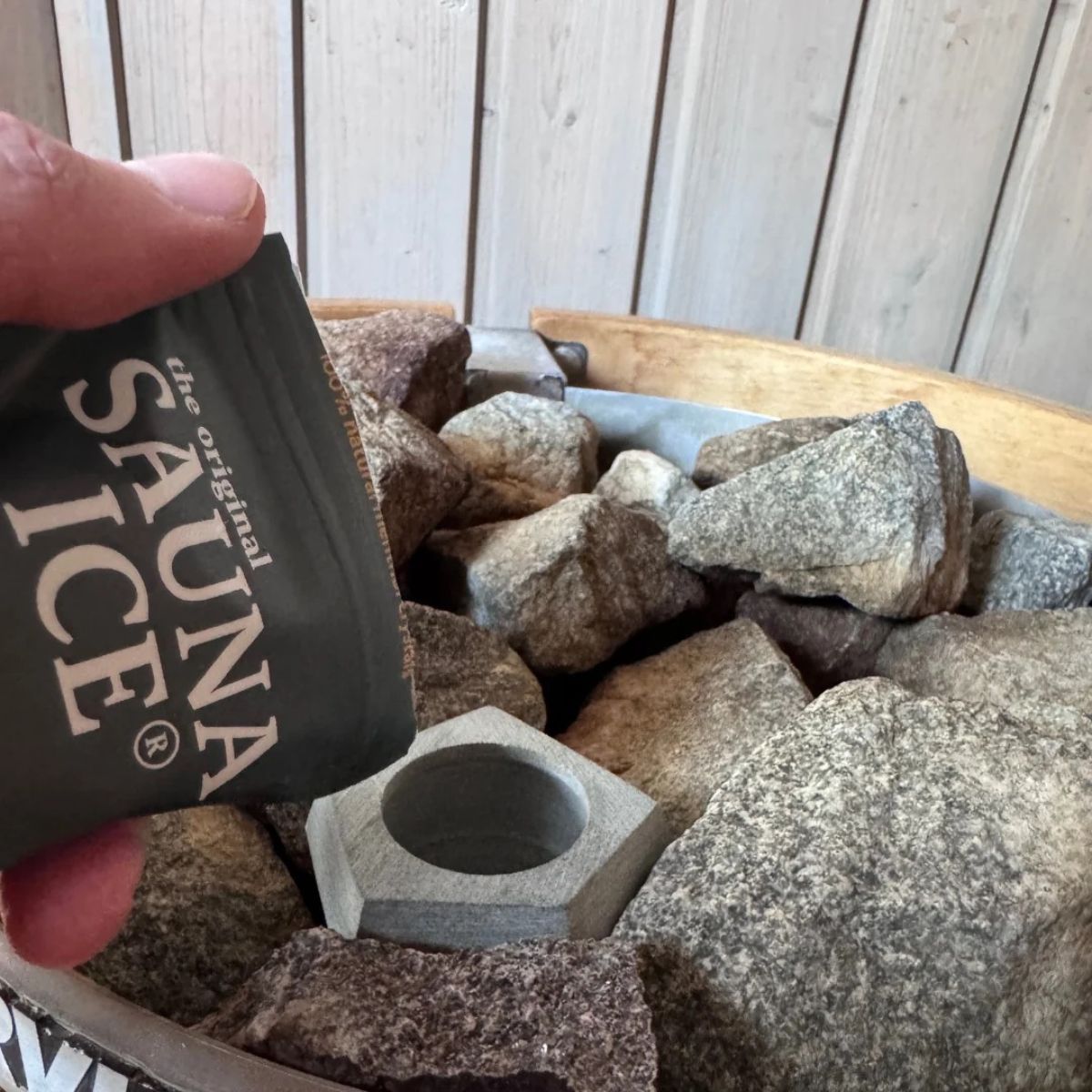 SAUNA ICE – Sauna Steam Cup aus Speckstein