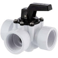 3 Wege-Hahn Drehscheibenventil 1 1/2" | Bypass für Solarheizung Pool HotTub