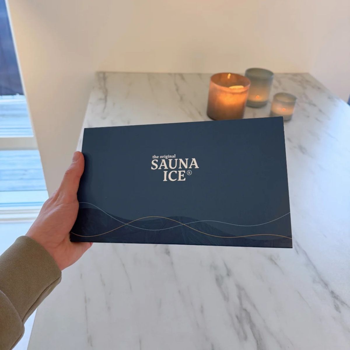 SAUNA ICE Gift Box – Geschenkbox mit 3 Beuteln Mentholkristallen