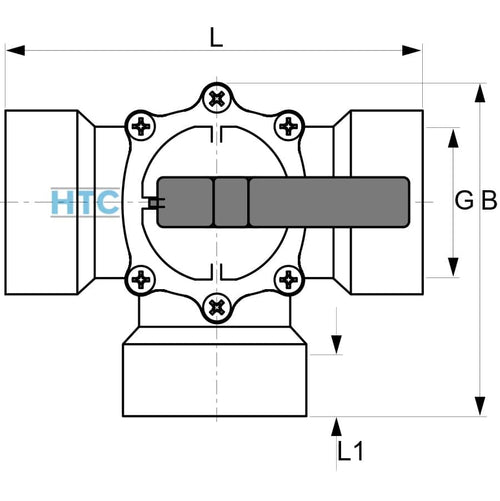 3 Wege-Hahn Drehscheibenventil 1 1/2" | Bypass für Solarheizung Pool HotTub
