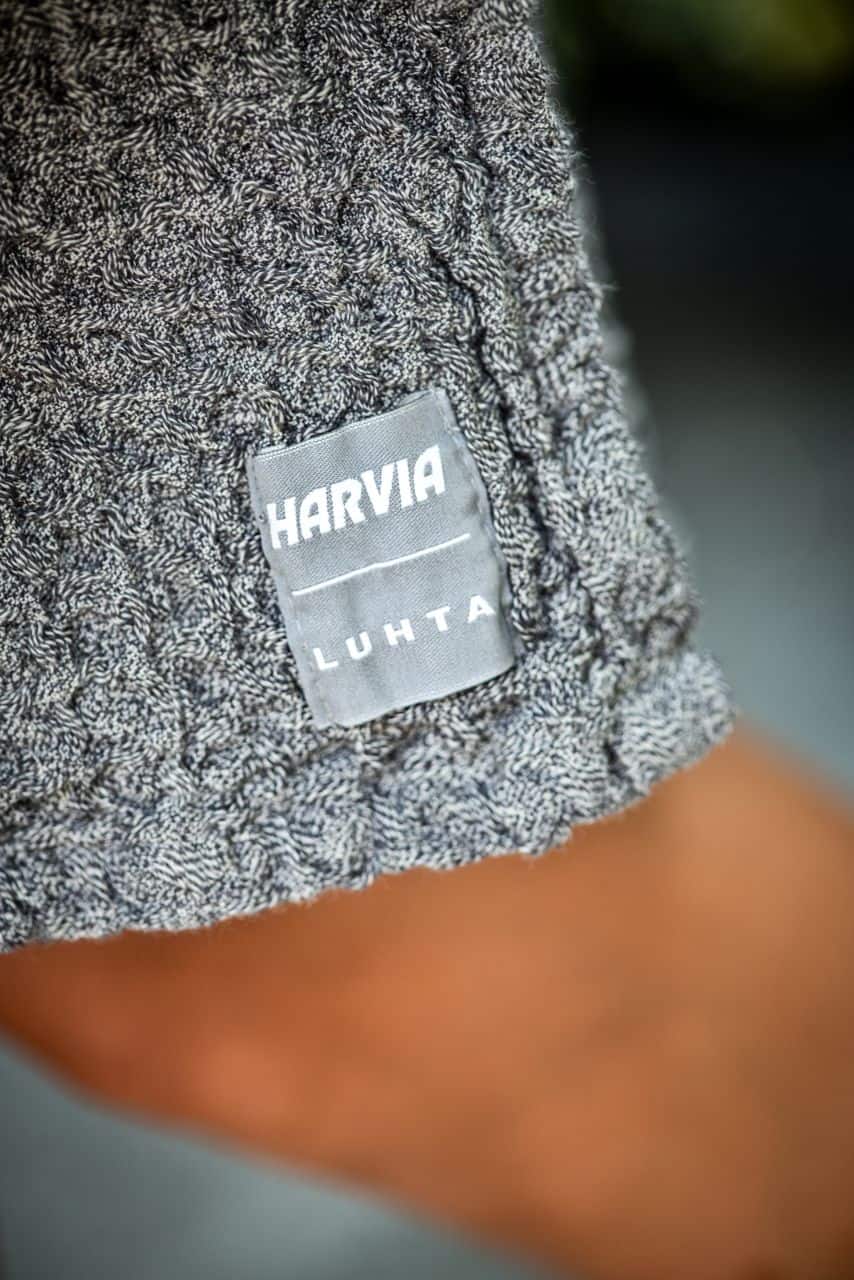 Harvia Badetuch 80 x 160 cm grau