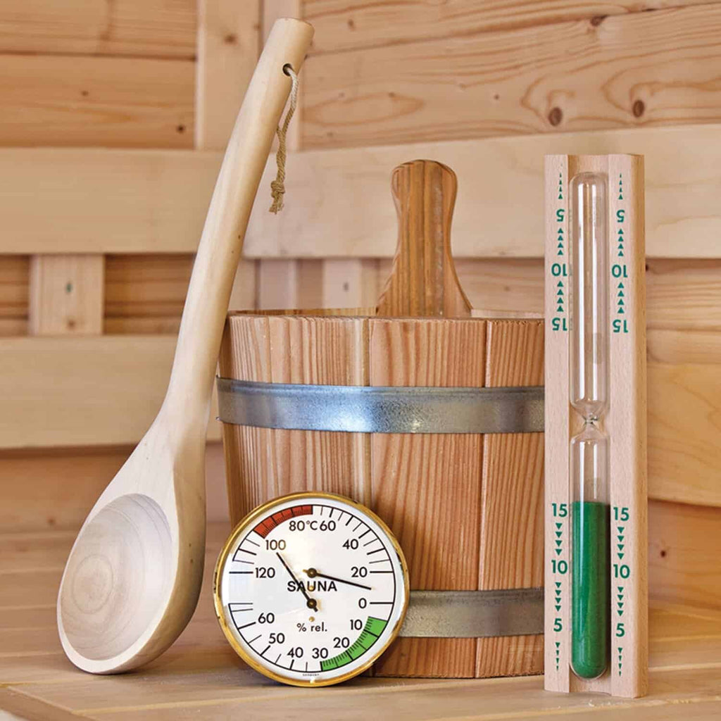 Tuindeco Saunazubehör-Set vierteilig