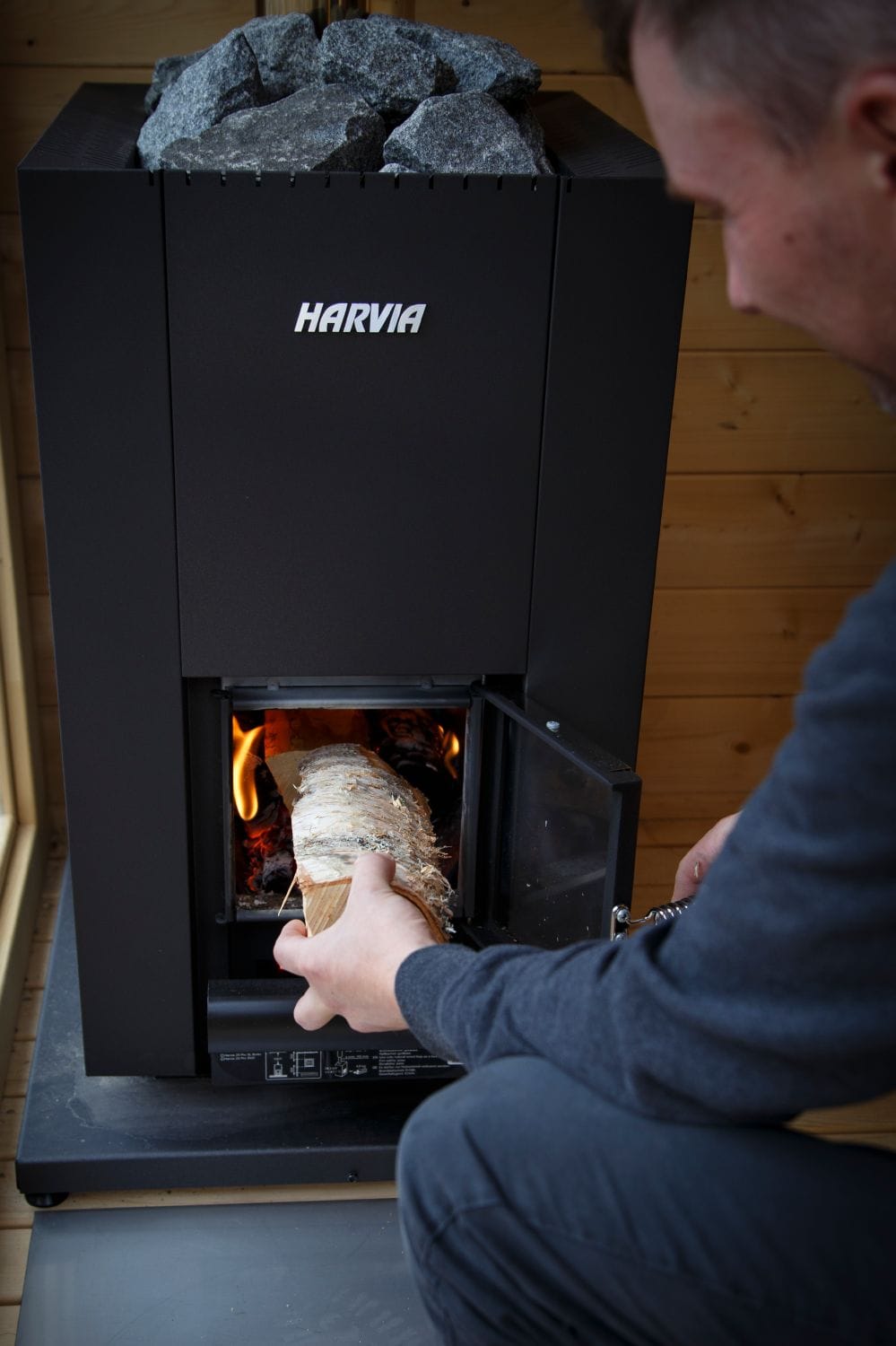 Harvia Holzsaunaofen Linear 18 Compact