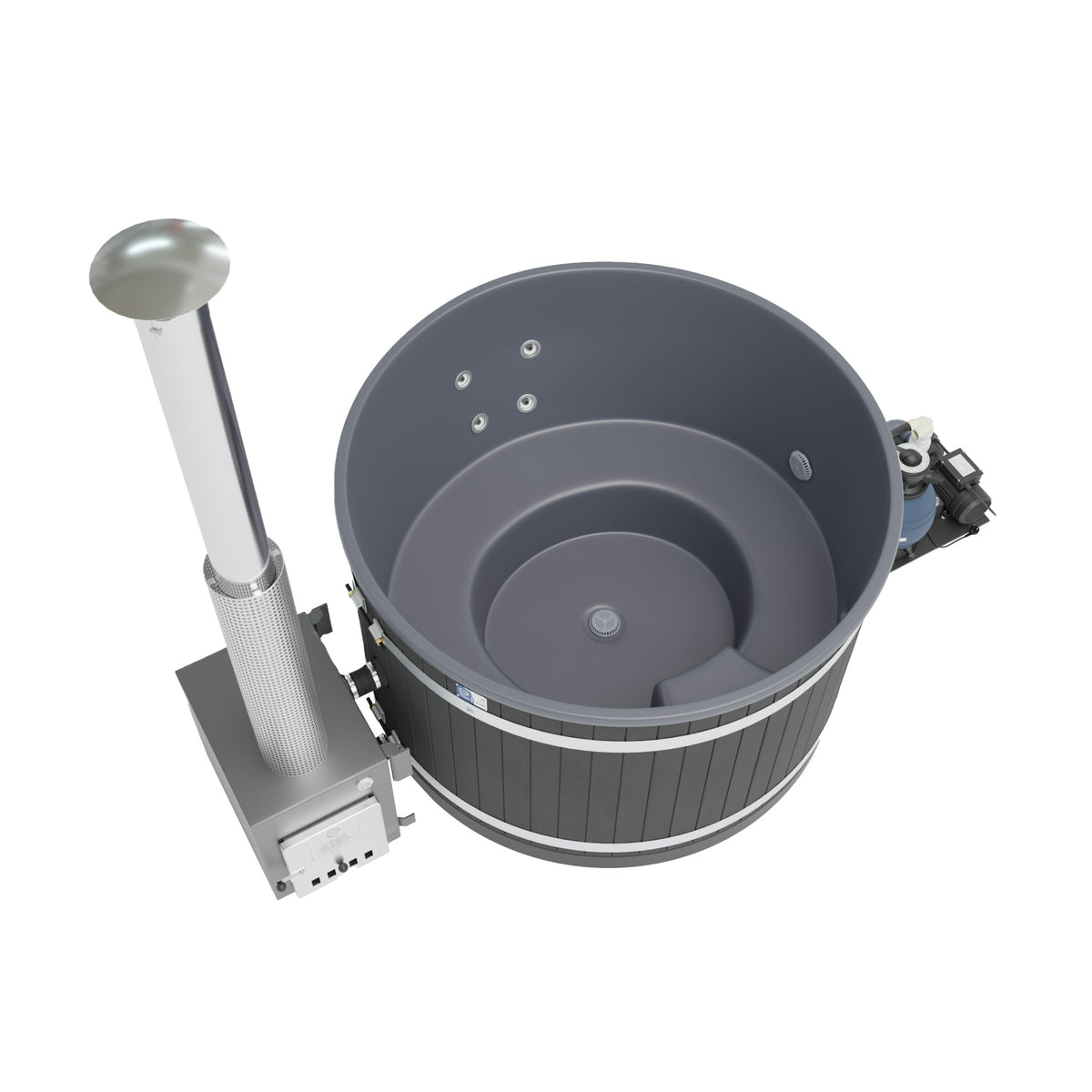 Harvia Kirami Badefass - Premium Steady Flow Elektro oder Hybrid