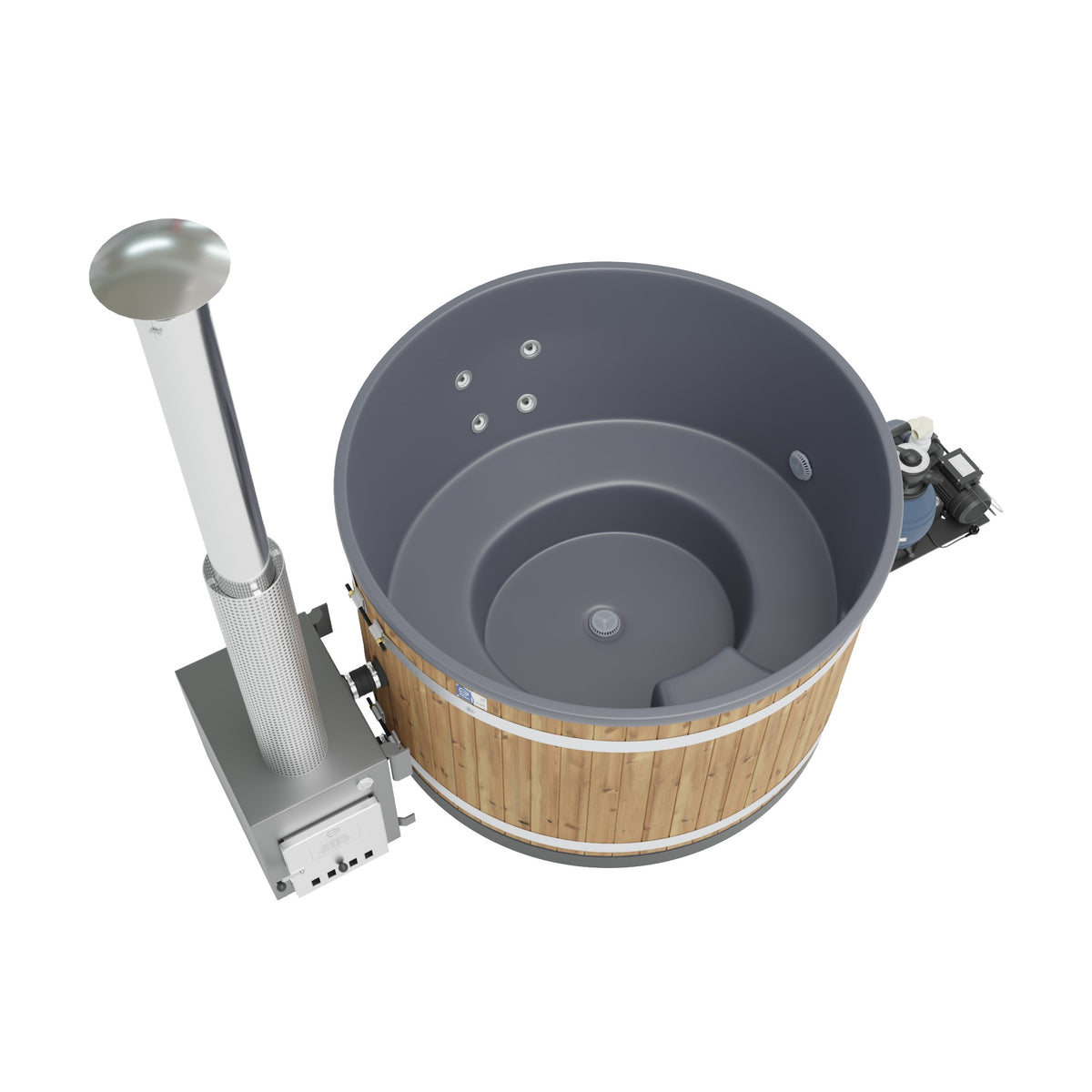Harvia Kirami Badefass - Premium Steady Flow Elektro oder Hybrid