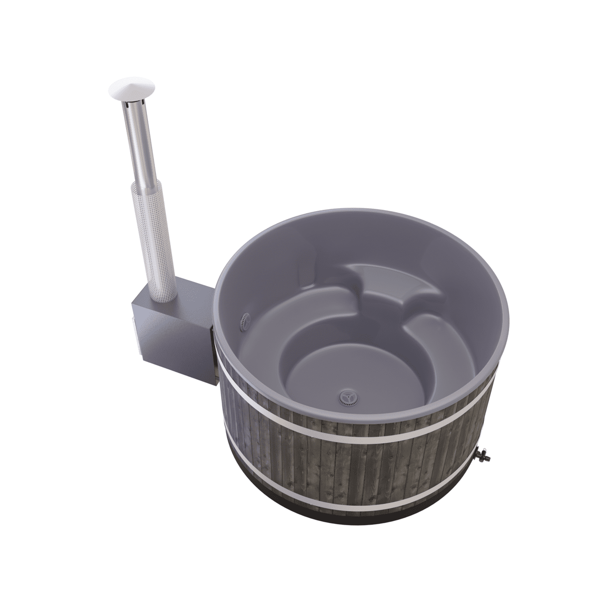 Harvia Kirami Hazy M Badefass | Holzbeheizter Hot Tub
