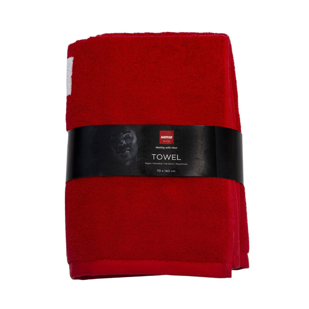 Harvia Handtuch 70 x 140 cm rot