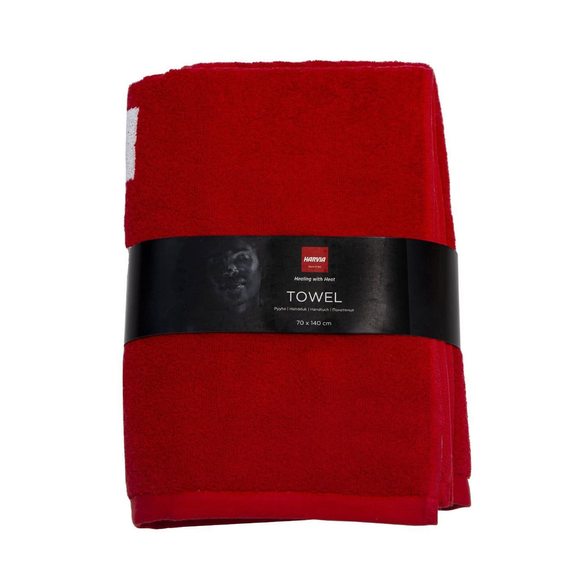 Harvia Handtuch 70 x 140 cm rot