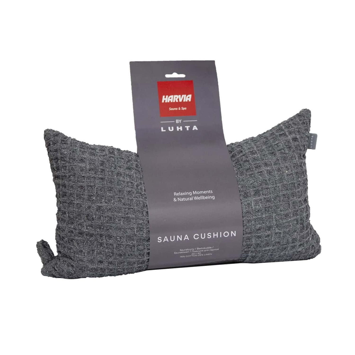 Harvia Saunakissen 22 x 40 cm grau