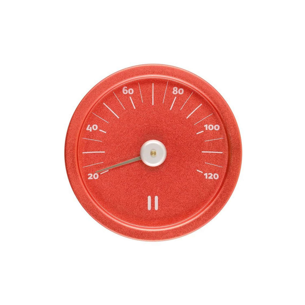 Rento Aluminium-Saunathermometer feuerrot