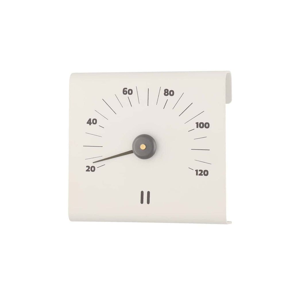 Rento Aluminium-Saunathermometer weiß