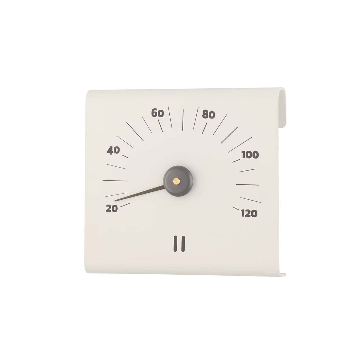 Rento Aluminium-Saunathermometer weiß