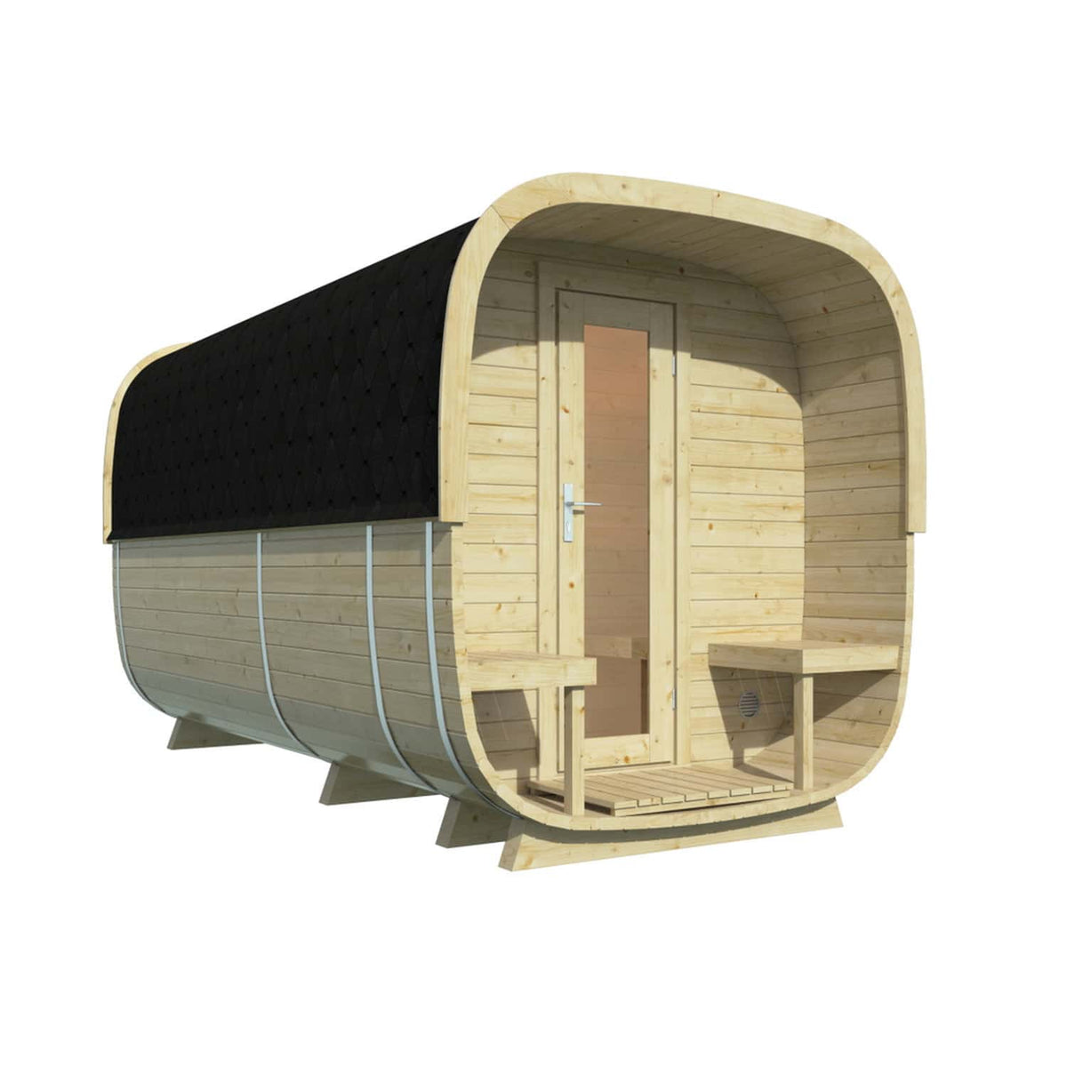 Tuindeco Sauna Cube mit Umkleidekabine