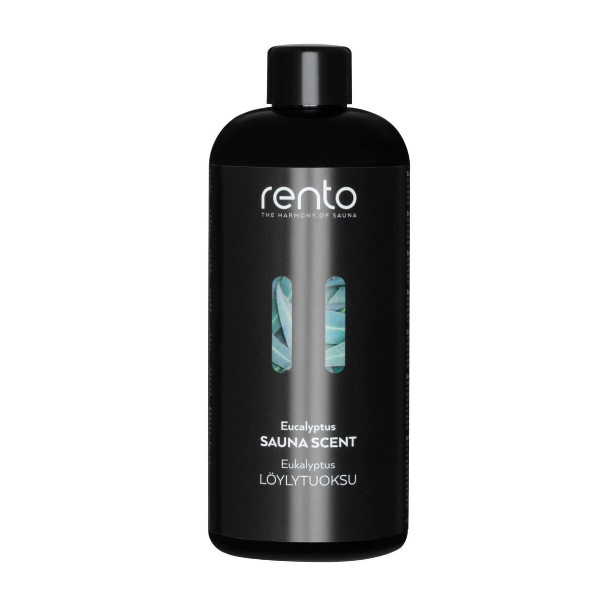 Rento Geschenkset Saunaduft Eukalyptus 400 ml, inkl. 2 Sitzbezügen Pino schwarz