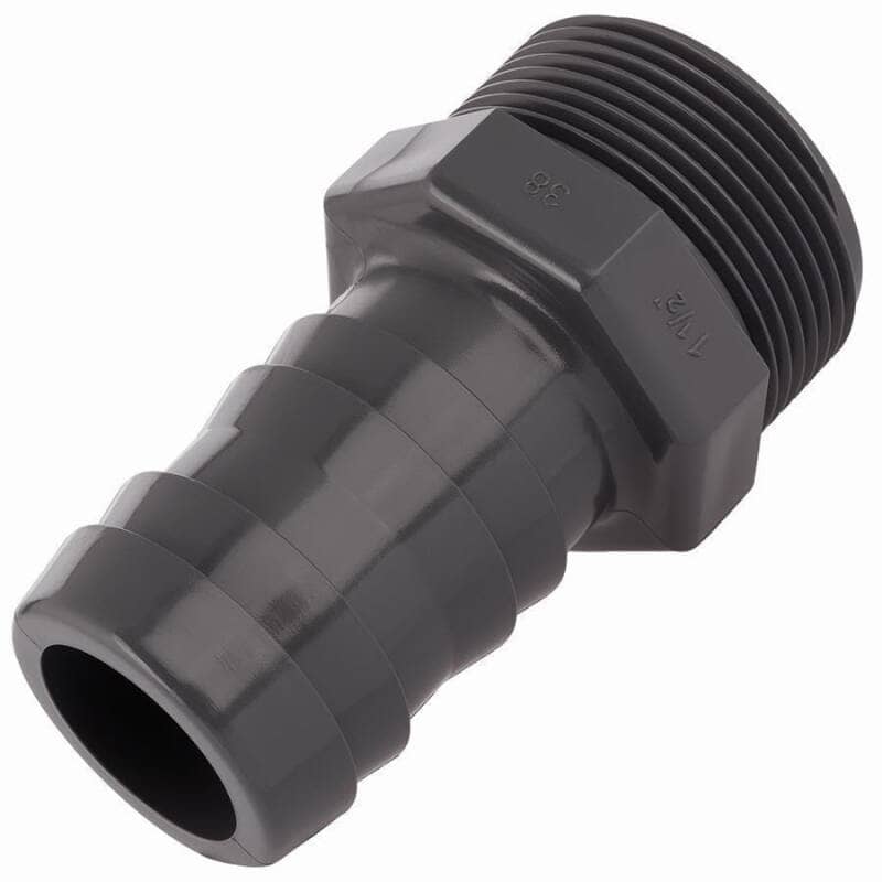 2 Stück Pool Schlauchtülle Pumpenanschluss 1 1/2" x 38 mm