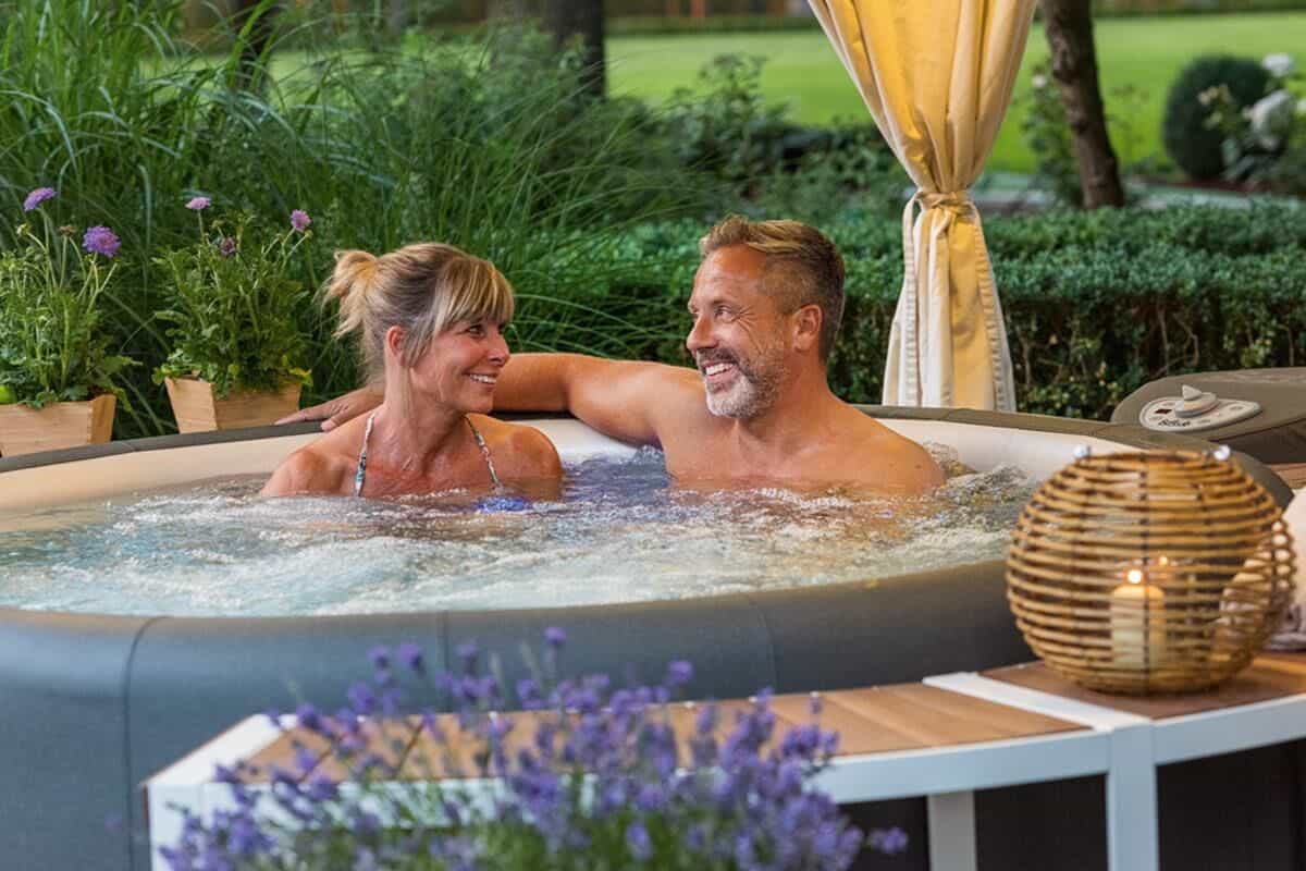 5/8-Umrandung für Softub Whirlpool RESORT / POSEIDON - Stauseeholz Creme