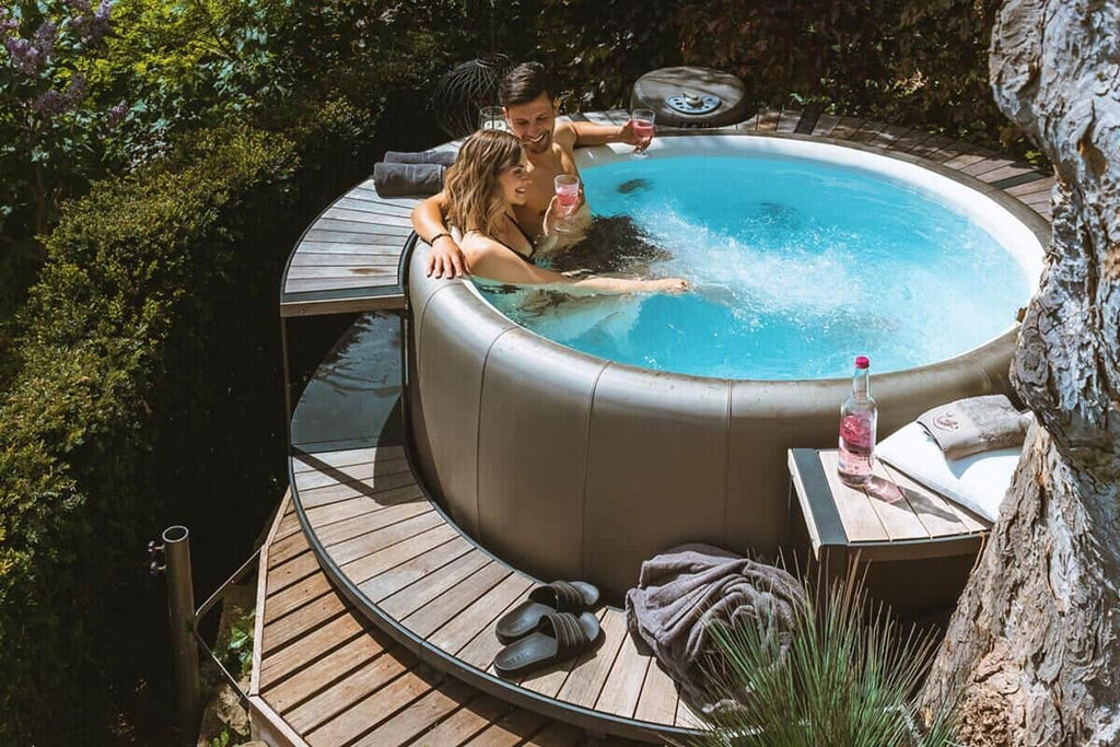 Vollumrandung für Softub Whirlpool Legend - Stauseeholz Anthrazit